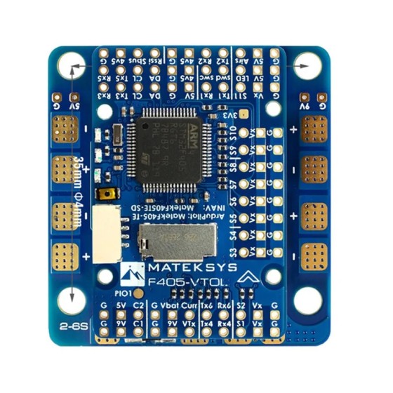 MATEK F405-VTOL Flight Controller Baro OSD MicroSD Karte Blackbox 2-6S ArduPilot INAV für RC Multi rotor Starr flügel flugzeug